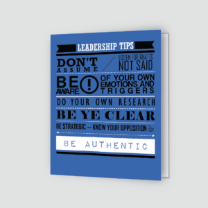 leadership tips greeting card
