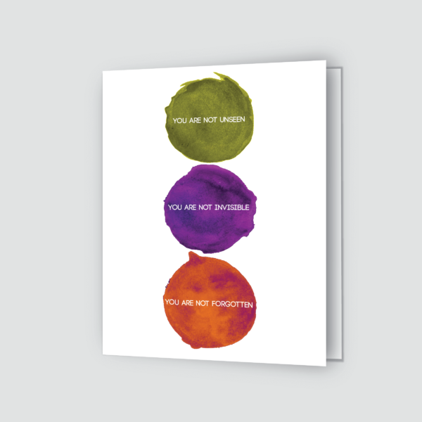 You Are Not Unseen Greeting Card | Multicolor