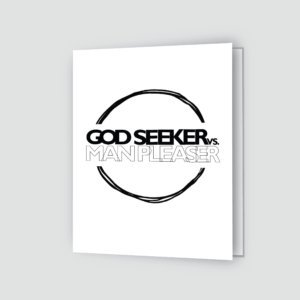 god seeker greeting card- white