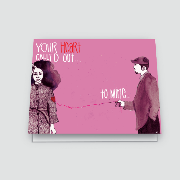 Your Heart Called Out Greeting Card | Large Text