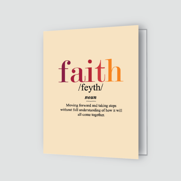Faith greeting card