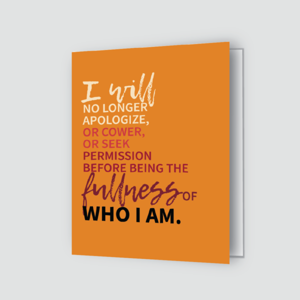 Yellow "Fullness of Who I Am: Greeting Card