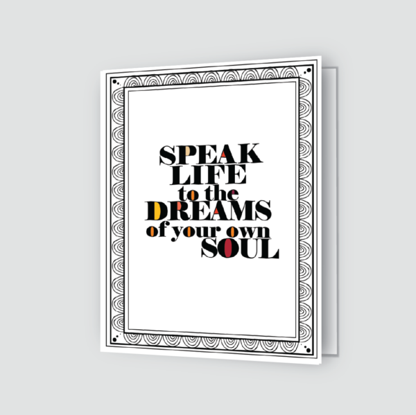 Speak Life Greeting Card | Multicolored