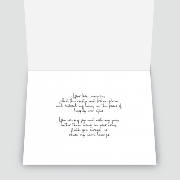 Your Heart Called Out Greeting Card | Pink & Yellow - Image 2