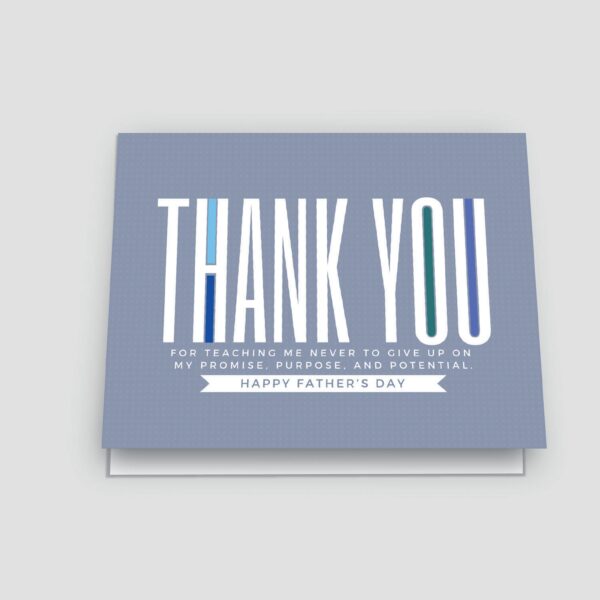 Thank You - grey -father's day card.