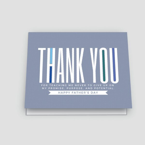 Thank You - grey -father's day card.