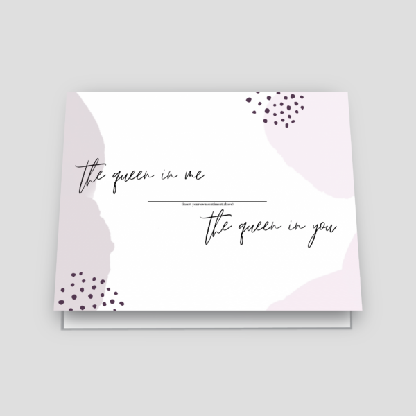The Queen In Me Greeting Card | White