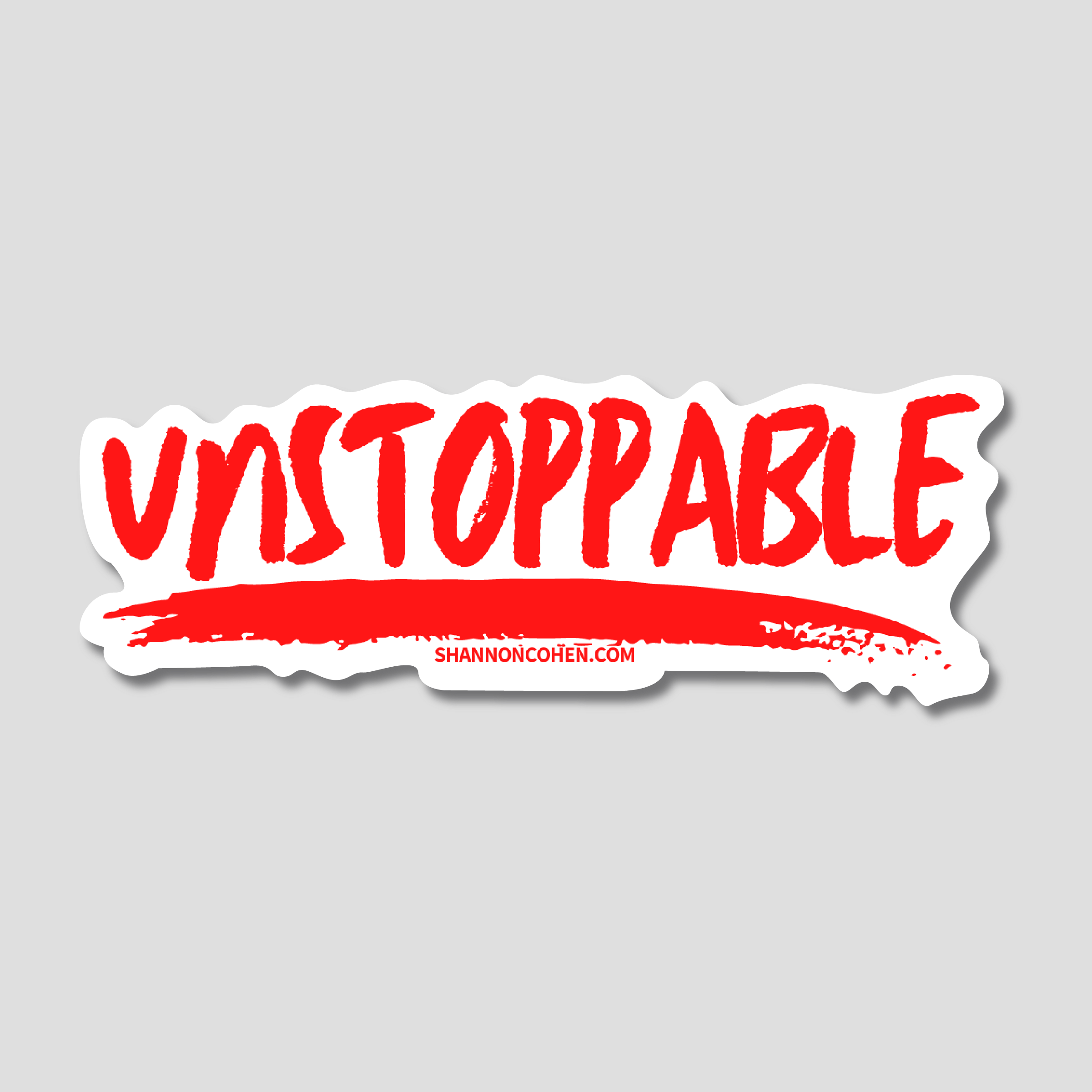 Unstoppable Sticker | Red